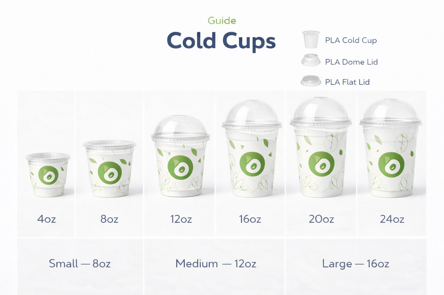 PLA Compostable Transparent Cold Cup – Sustainable Cold Beverage Packaging