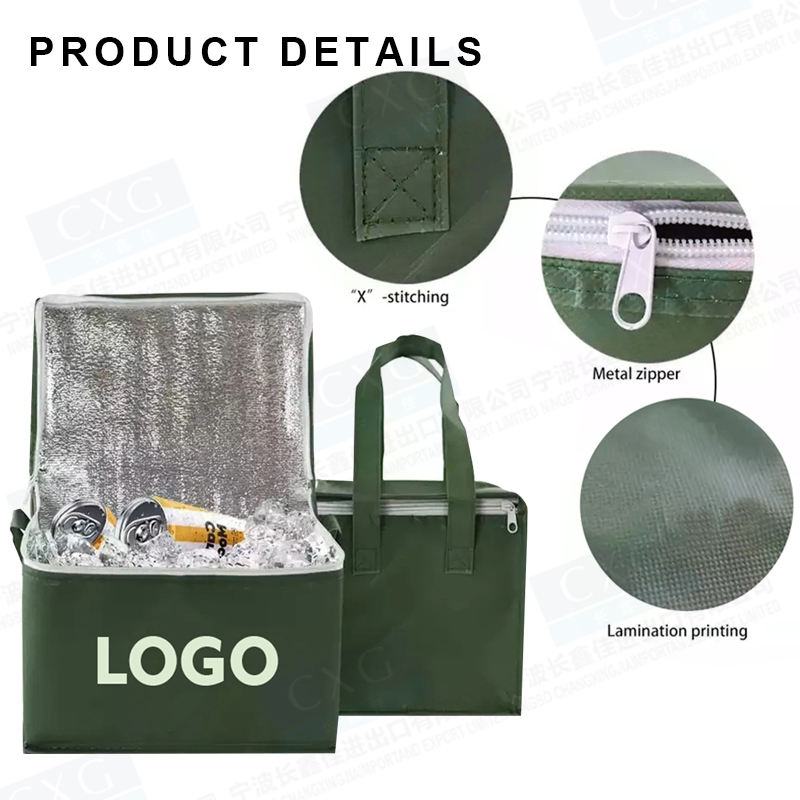 Eco-Friendly Custom Printed Insulated Picnic Cooler Bag – Reusable, Waterproof, Foldable
