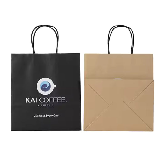 Custom Luxury Paper Bag with Logo – Cotton Rope Handles