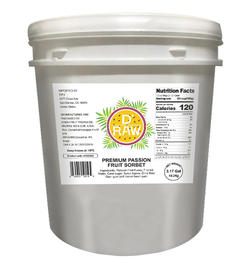 Premium Passion Fruit 3 gal Scoopable